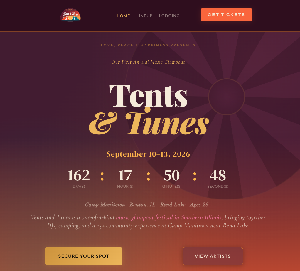 Tents and Tunes
